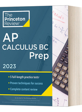 英文原版 Princeton Review AP Calculus BC Prep  2023 普林斯顿评论AP微积分BC 2023 英文版 进口英语原版书籍