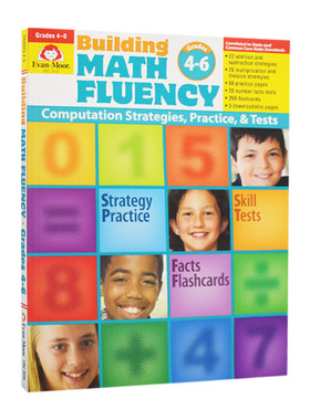 英文原版 Building Math Fluency Grades 4-6 成材系列 数学达人 四年级至六年级 英文版 进口英语原版书籍