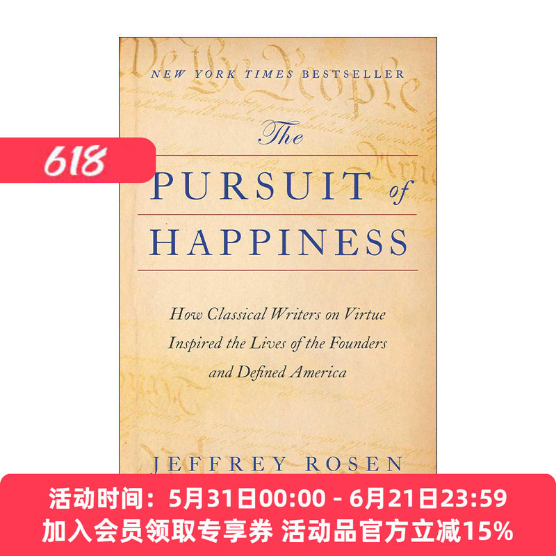 英文原版 The Pursuit of Happiness 追求幸福 古典作家对美国创始人生活的启示 精装 2024哈佛暑期书单 英文版 进口英语原版书籍