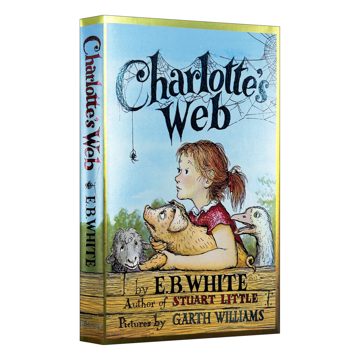 英文原版 Charlotte's Web 夏洛的网 精装豪华收藏版 刷边 英文版 进口英语原版书籍