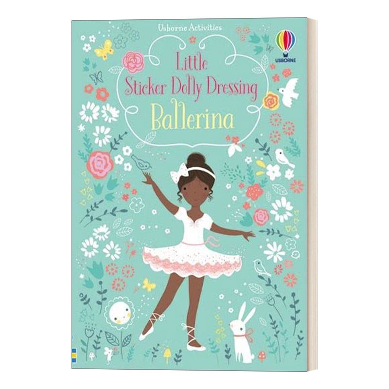 多莉贴纸 芭蕾舞女演员 英文原版绘本 Little Sticker Dolly Dressing Ballerina 英文版 进口英语原版书籍