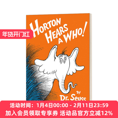 英文原版 Horton Hears a Who 霍顿与无名氏 苏斯博士 精装 Classic Seuss 英文版 进口英语原版书籍