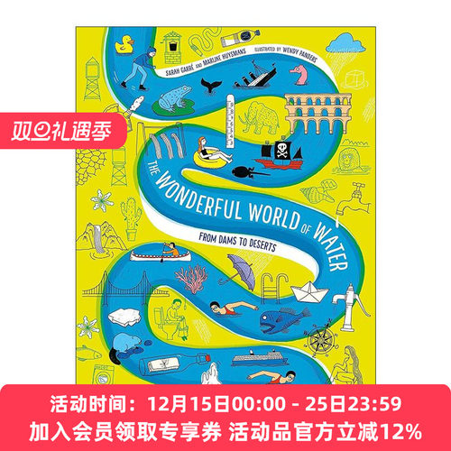 英文原版 The Wonderful World of Water From Dams to Deserts 奇妙水世界 从水坝到沙漠 儿童自然科学科普百科读物精装 英文版