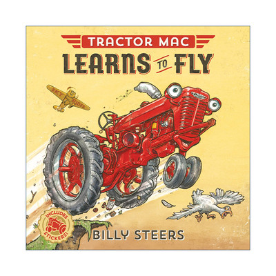 红色大拖拉机麦克学飞  英文原版 Tractor Mac Learns to Fly 儿童绘本 英文版 进口英语原版书籍