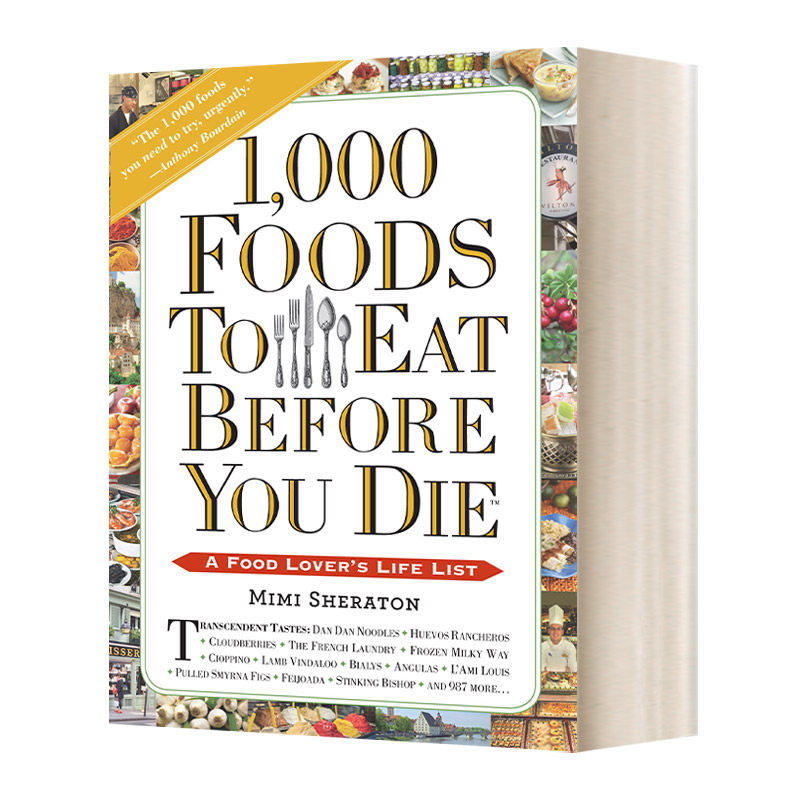 英文原版 1000 Foods to Eat Before You Die 死前要吃的1000种食物 英文版 进口英语原版书籍