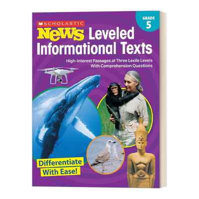 英文原版 Scholastic News Leveled Informational Texts Gr. 5 学乐新闻英语分级练习 五年级 英文版 进口英语原版书籍