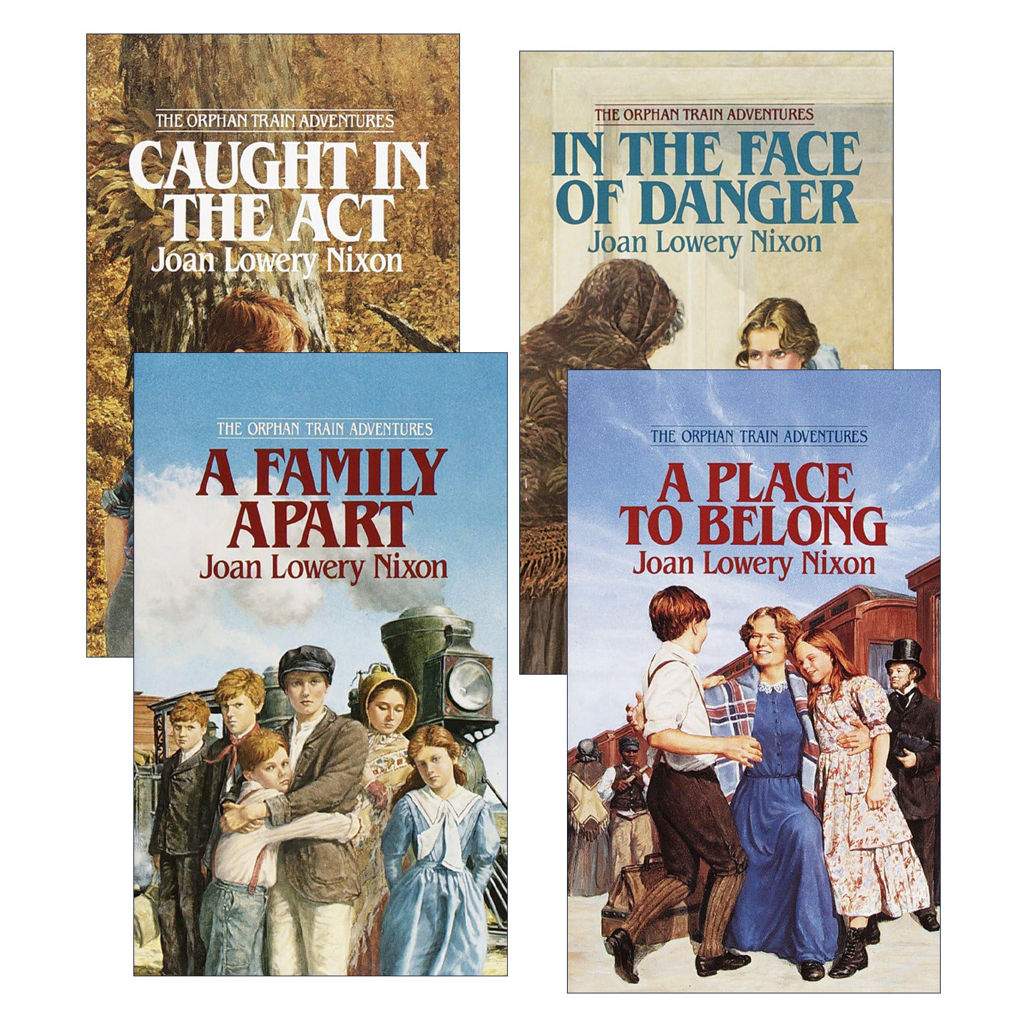 英文原版 Orphan Train Adventures 孤儿列车历险记4册 儿童历史小说 四次爱伦坡奖得主Joan Lowery Nixon 进口英语原版书籍