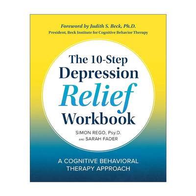 英文原版 The 10-Step Depression Relief Workbook 十步驱散抑郁 行为认知疗法 英文版 进口英语原版书籍