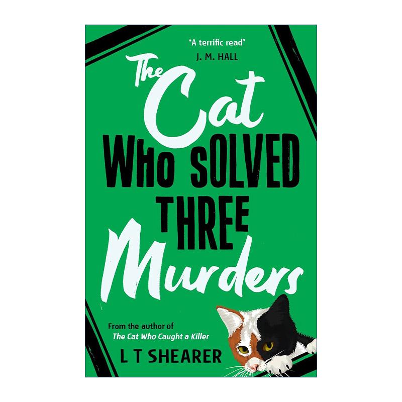 英文原版 The Cat Who Solved Three Murders 破获三起谋杀案的猫 侦探推理小说 Conrad the Cat Detective系列2 进口英语原版书籍