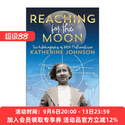 英文原版 Reaching for the Moon 追月 美国宇航局数学家凯瑟琳·约翰逊自传 英文版 进口英语原版书籍