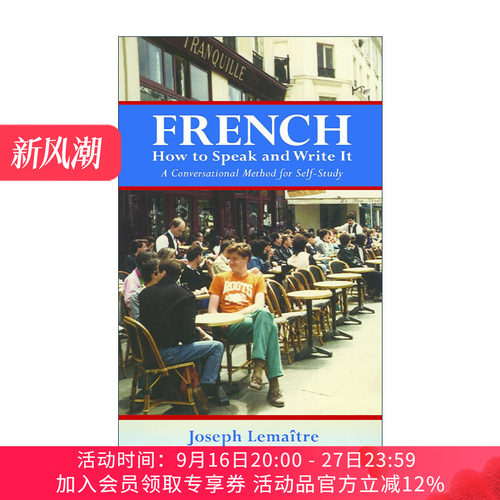 原版 French How to Speak and Write It 法语口语及书面语学习指南 语法 词汇 习语 Joseph Lemaitre 进口原版书籍