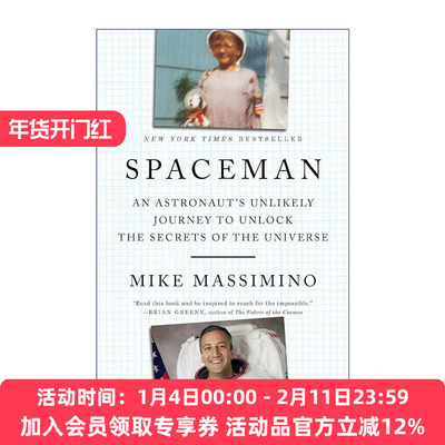 英文原版 Spaceman 打败NASA上太空 给所有人的失重人生指南 飞行员揭开宇宙奥秘的奇幻旅程 传记 Mike Massimino进口英语原版书籍