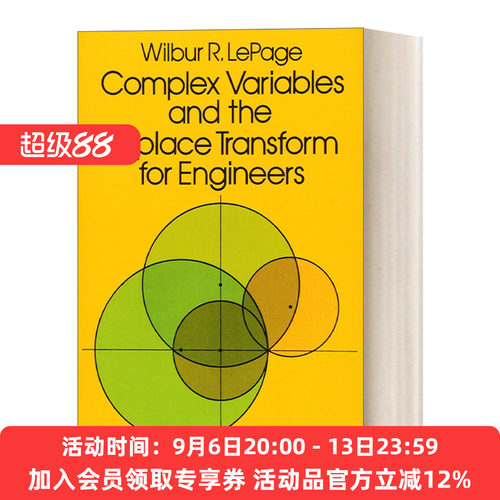 英文原版 Complex Variables and the Laplace Transform for Engineers 复杂变量和工程师的拉普拉斯变换 电气工程研究生教材