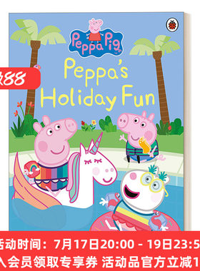 英文原版 Peppa Pig: Peppa’s Holiday Fun Sticker Book 小猪佩奇 快乐假日贴纸书 英文版 进口英语原版书籍