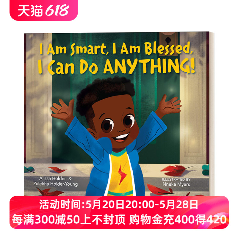 我很聪明英文原版绘本 I Am Smart Blessed Can Do Anything我很幸运我能做任何事儿童精装正能量绘本英文版进口书