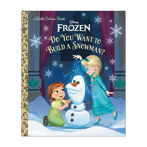 英文原版 Do You Want to Build a Snowman Disney Frozen Little Golden Book 你想做一个雪人吗 迪士尼冰雪奇缘 兰登书屋精装