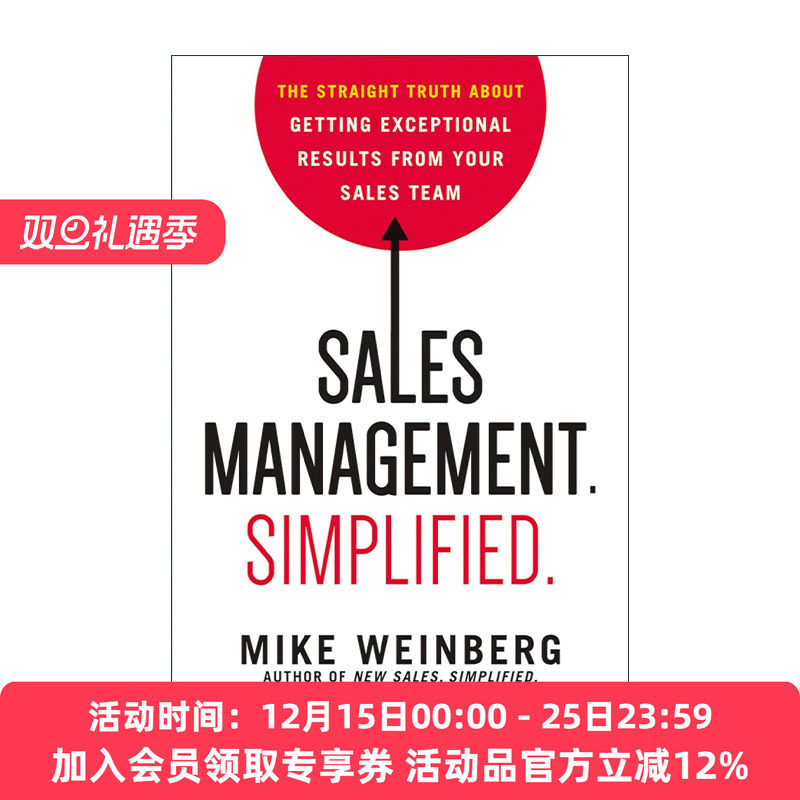 英文原版 Sales Management.Simplified.建立高效销售运营体系 精装 英文版 进口英语原版书籍
