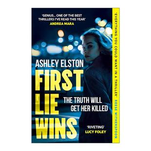 Ashley 书籍 Lie 进口英语原版 英文版 Elston 青少年惊悚恐怖小说 初个谎言获胜 Wins First 英文原版