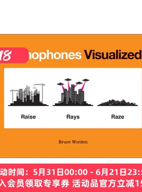 图解同音异义英语词汇 英文原版 Homophones Visualized 精装 英文版 进口英语原版书籍