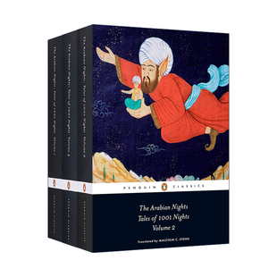进口原版 Penguin Nights 英文原版 Arabian 001 Tales 天方夜谭 3册 一千零一夜 英文版 书籍 Classics企鹅经典 The