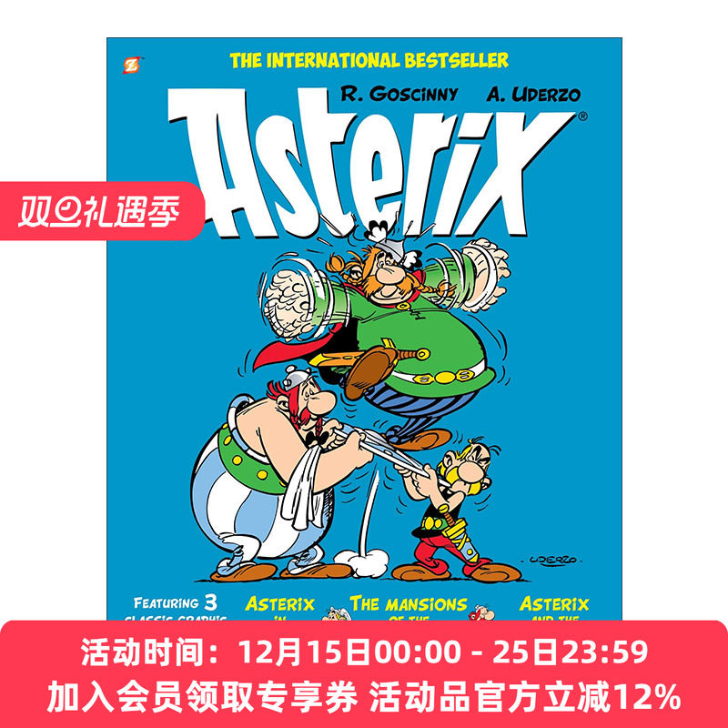 英文原版 Asterix Omnibus #6 高卢英雄历险记 16-18 合订本 卷六 英文版 进口英语原版书籍
