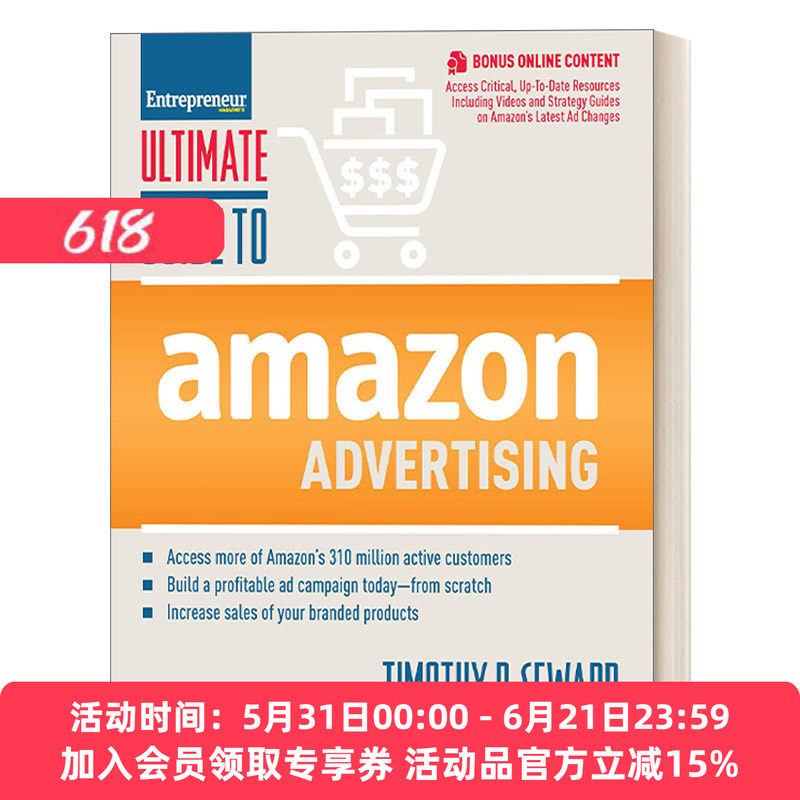 亚马逊广告终极指南 英文原版 Ultimate Guide to Amazon Advertising 互联网网络营销 商业管理 Timothy Seward 英文版 进口书籍