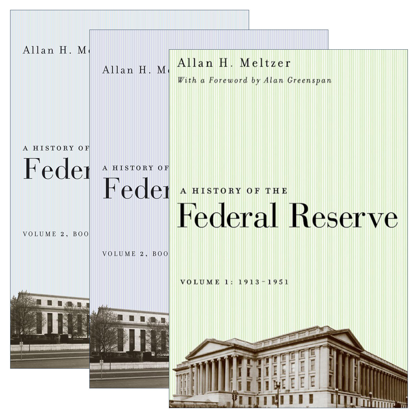 英文原版 A History of the Federal Reserve 美联储的历史3册 政治经济学教授艾伦·梅尔泽 英文版 进口英语原版书籍