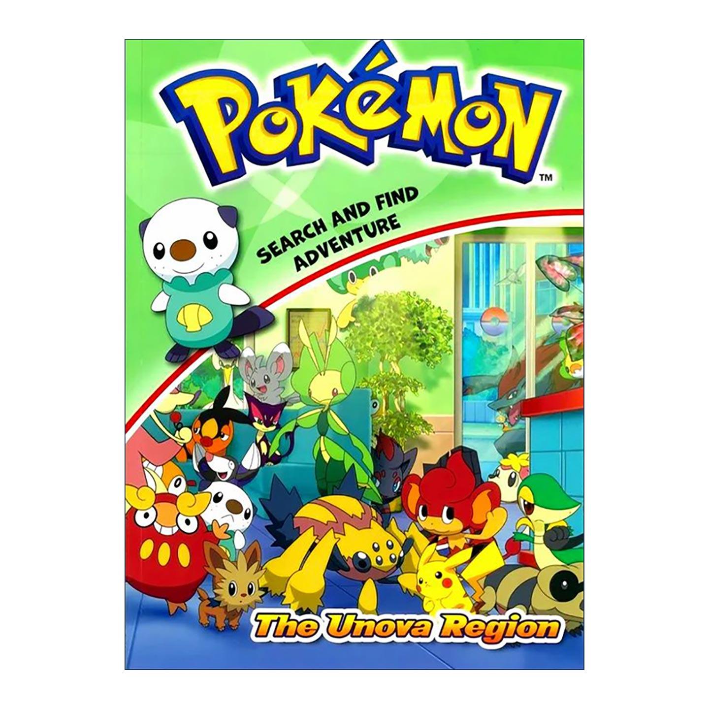 宝可梦历奇行动8 英文原版 Pokemon Search And Find Adventure The Unova Region 儿童卡通动画益智游戏绘本 谜题 找不同 英文版