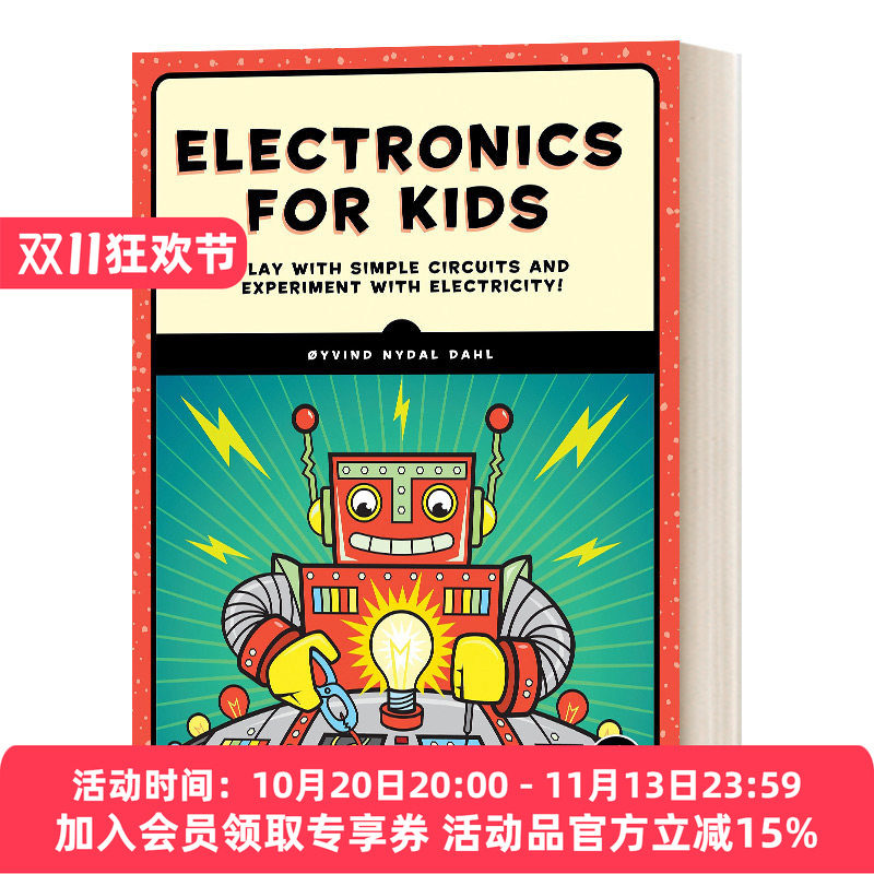 孩子们的电子产品 英文原版 Electronics for Kids 玩简单的电路 用电流做实验 英文版 进口英语原版书籍