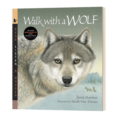 与狼同行 英文原版 Walk with a Wolf Read Listen & Wonder系列 英文版 进口英语原版书籍