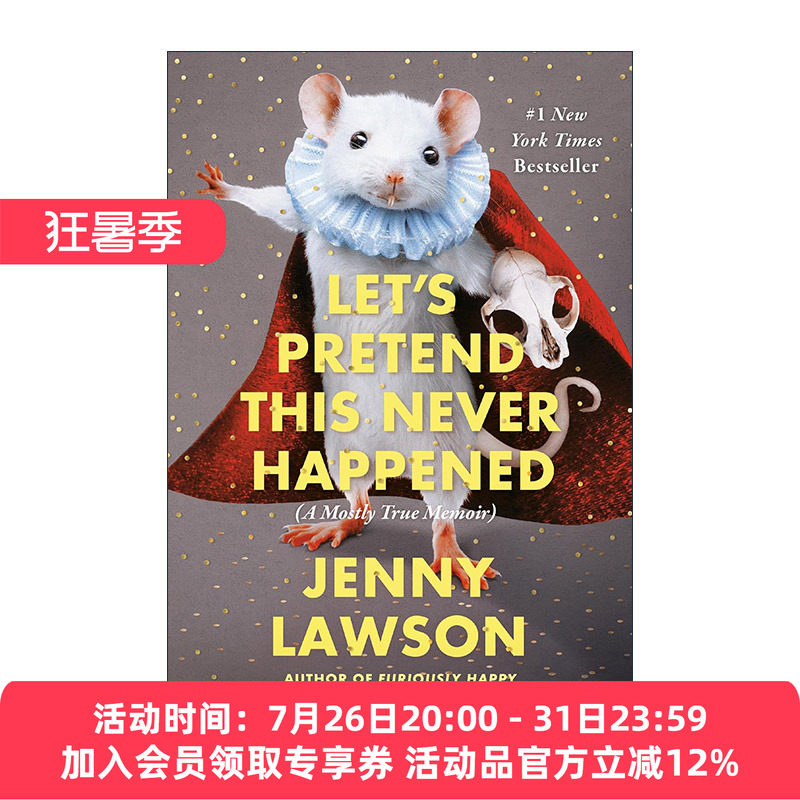 英文原版 Let's Pretend This Never Happened 开心坏了 Jenny Lawson珍妮·罗森自传 抑郁症 焦虑 心理学英文版进口英语原版书籍