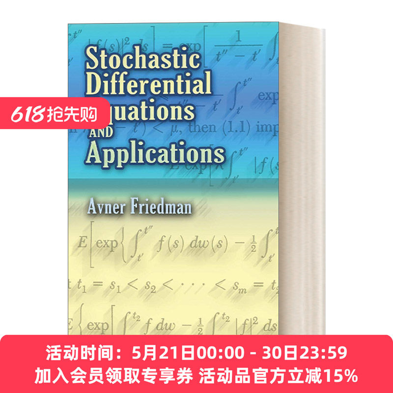 随机微分方程及其应用 英文原版 Stochastic Differential Equations and Applications 英文版 进口英语原版书籍