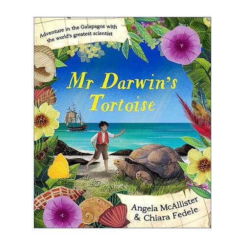 英文原版 Mr Darwin's Tortoise 达尔文先生的龟 精装儿童绘本 达尔文与进化论 科普启蒙 自然科学 人物传记 进口英语原版书籍