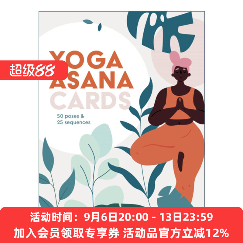 英文原版 Yoga Asana Cards 50 poses & 25 sequences 瑜伽卡片50个姿势 英文版 进口英语原版书籍