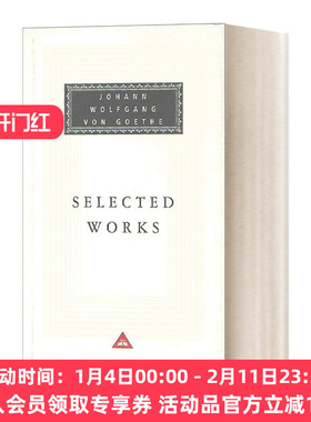 英文原版 Selected Works Sorrows Of Young Werther  Elective Affinities  Italian 歌德作品选集 Everyman精装收藏版 进口书籍