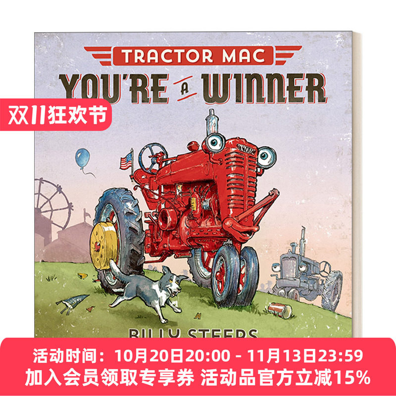 红色大拖拉机你依然是冠军 英文原版 Tractor Mac You're a Winner 儿童情绪认知 精装绘本 英文版 进口英语原版书籍