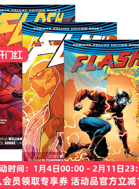 英文原版 The Flash The Rebirth Deluxe Edition 闪电侠 重生 3册 豪华精装收藏版 DC漫画 Joshua Williamson 英文版 进口原版书