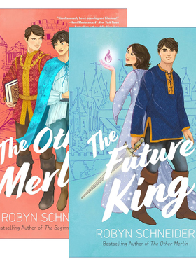 英文原版 Emry Merlin 2册 未来之王+另一个梅林 青少年奇幻小说 中世纪历史 Robyn Schneider 英文版 进口英语原版书籍