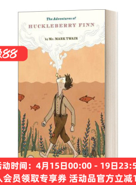 英文原版 The Adventures of Huckleberry Finn 哈克贝利&middot;费恩历险记 英文版 进口英语原版书籍