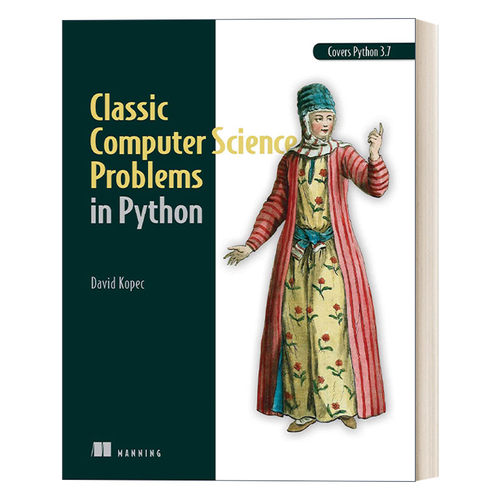 英文原版 Classic Computer Science Problems in Python 算法精粹 经典计算机科学问题的Python实现 英文版 进口英语原版书籍