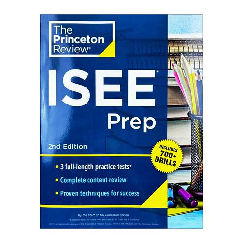 英文原版 Princeton Review ISEE Prep 普林斯顿ISEE考试备考指南 第二版 英文版 进口英语原版书籍