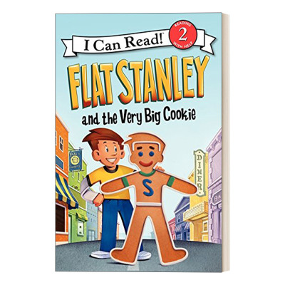 英文原版 Flat Stanley and the Very Big Cookie I Can Read! Level 2 英文版 进口英语原版书籍