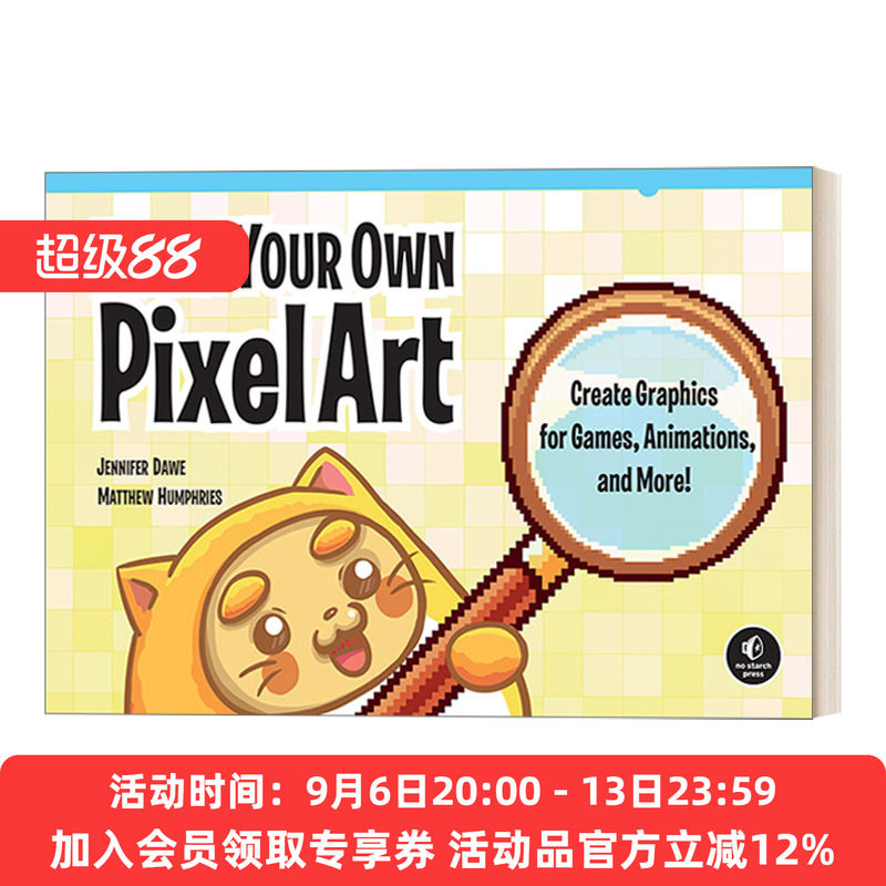制作你自己的像素艺术 英文原版 Make Your Own Pixel Art 为游戏 动画等创造图形 计算机 设计 Jennifer Dawe 英文版 进口书籍