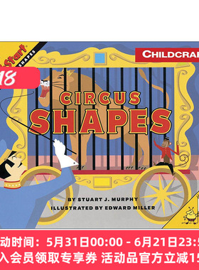 英文原版 Mathstart Level 1 Circus Shapes 数学启蒙绘本1级 英文版 进口英语原版书籍