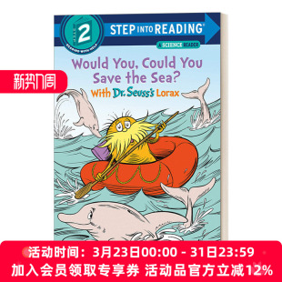 Seuss 英文原版 Dr. Lorax Could the You With Would 进口英语书籍 英文版 into Step Sea Reading Save 你能拯救大海吗