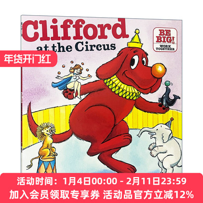英文原版 Clifford at the Circus 大红狗克利弗德在马戏团 英文版 进口英语原版书籍