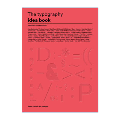 英文原版 The Typography Idea Book 字体排版概念设计创意书 灵感来自50位大师 英文版 进口英语原版书籍