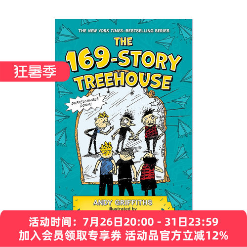 英文原版 The 169-Story Treehouse Doppelganger Doom 小屁孩树屋历险记169层 精装 英文版 进口英语原版书籍