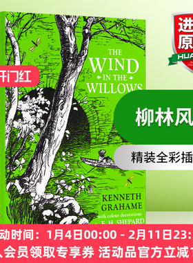 柳林风声 精装全彩插图版 英文原版 The Wind in the Willows 英文版 进口英语原版书籍