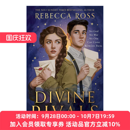 英文原版 Divine Rivals 神圣对手 魔法打字机 丽贝卡·罗斯战时奇幻爱情小说 魔法之河系列作者 精装 英文版 进口英语原版书籍